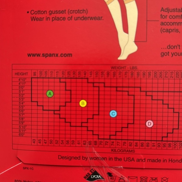 New in package the original footless control top  pantyhose nude size D - Picture 3 of 3